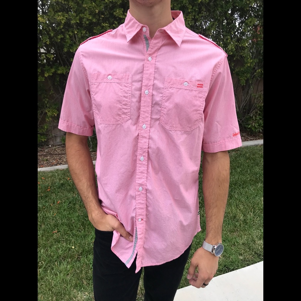 Sean John pink button down